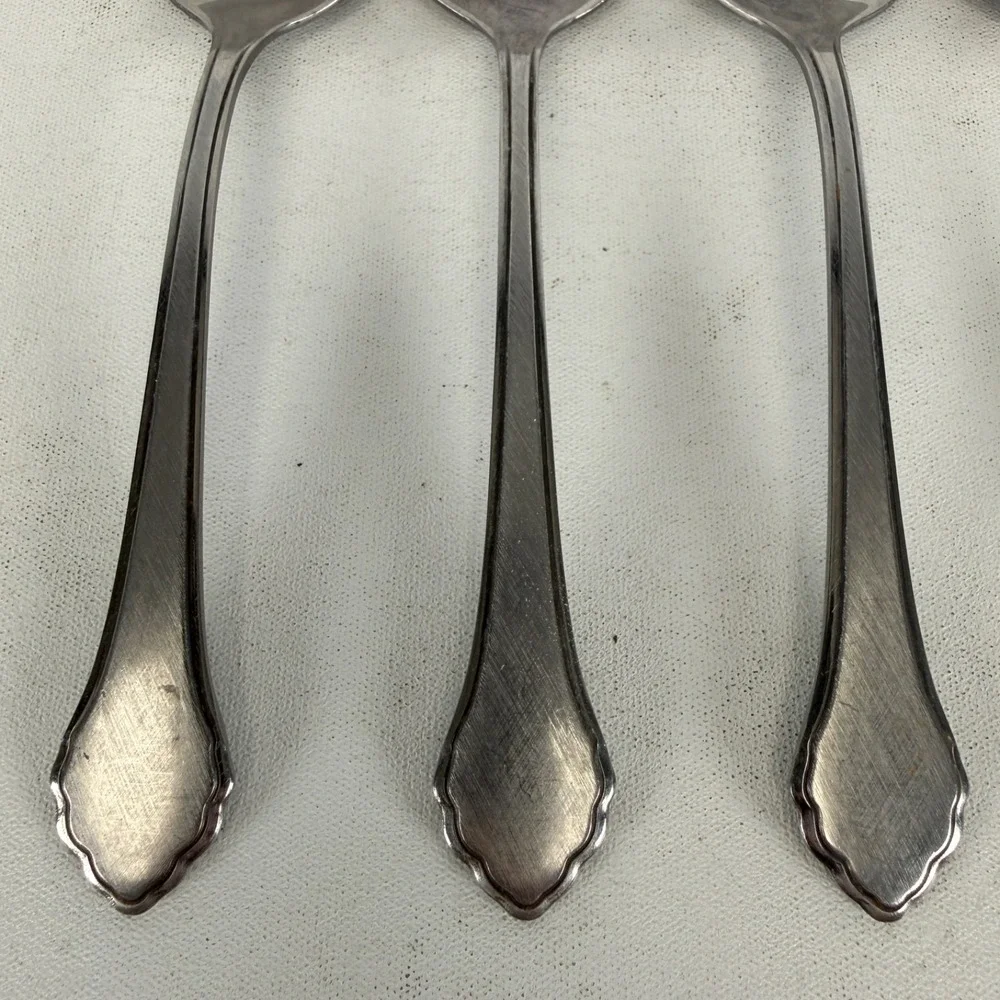 Oneida SUMMER MIST WmA Rogers AUTUMN GLOW Deluxe Stainless Teaspoon LOT OF 4